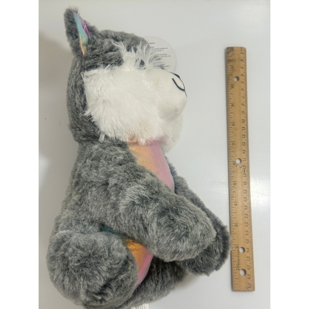 A&A Global Gray White Plush 12" Dog NEW‎ WITH TAGS - Picture 5 of 6